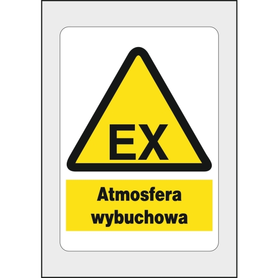 Naklejka BHP Atmosfera wybuchowa