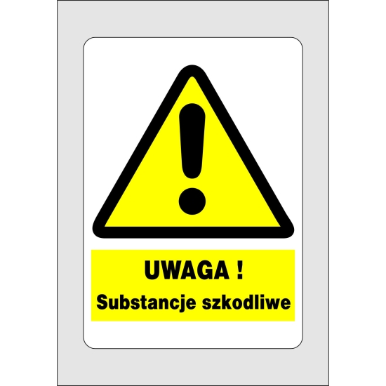 UWAGA! Substancje szkodliwe