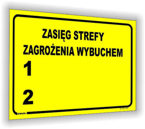 zasięg strefy zagrożenia wybuchem 1 2