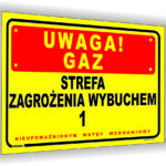 Uwaga Gaz! Strefa zagrożenia wybuchem