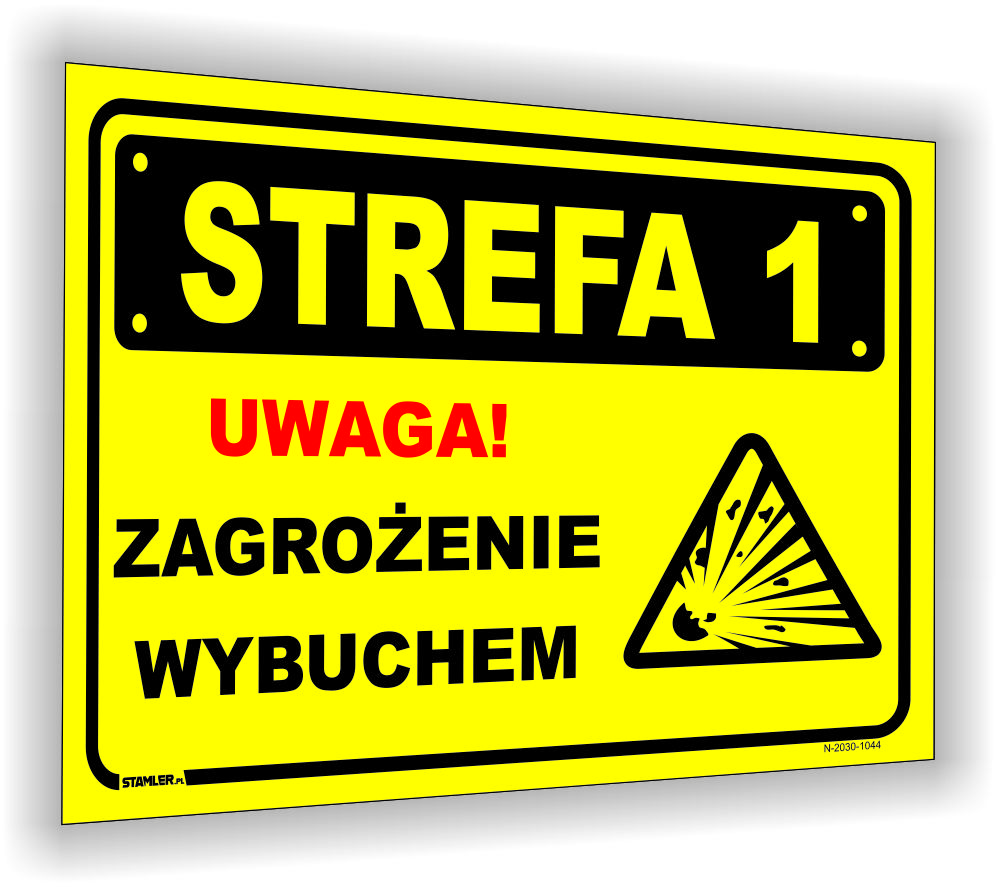 Uwaga! Zagrożenie wybuchem! Strefa 1