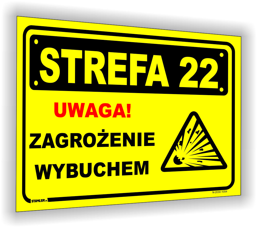 Uwaga! Zagrożenie wybuchem! Strefa 22