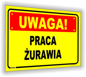 UWAGA! Praca żurawia