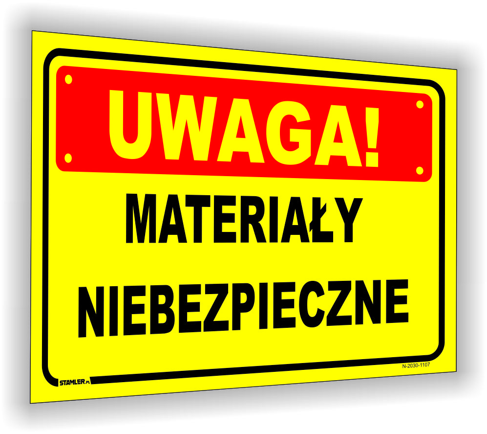 UWAGA! Materiały niebezpieczne