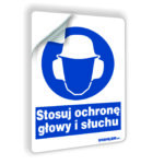 Stosuj ochronę głowy i słuchu