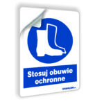 Stosuj obuwie ochronne