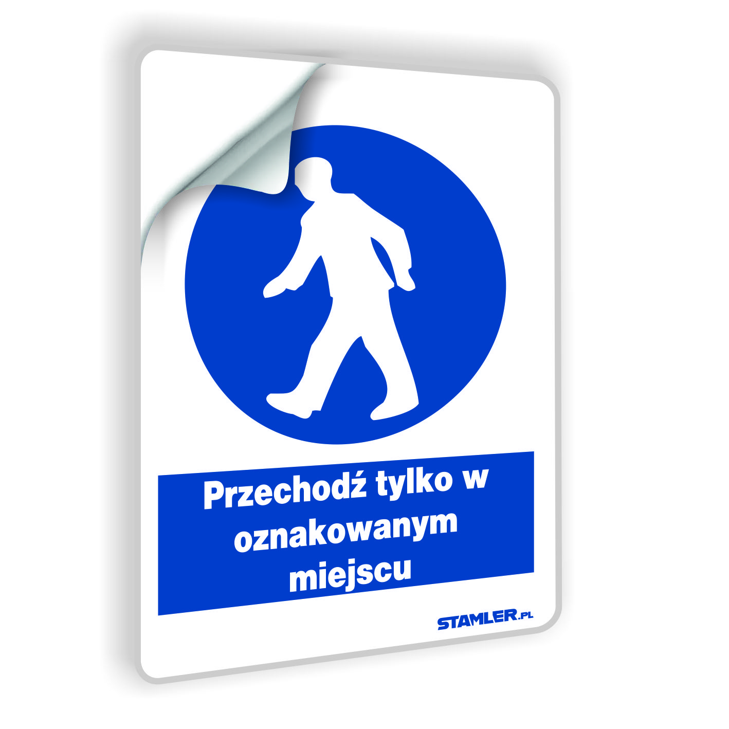 Przechodź tylko w oznaczonym miejscu