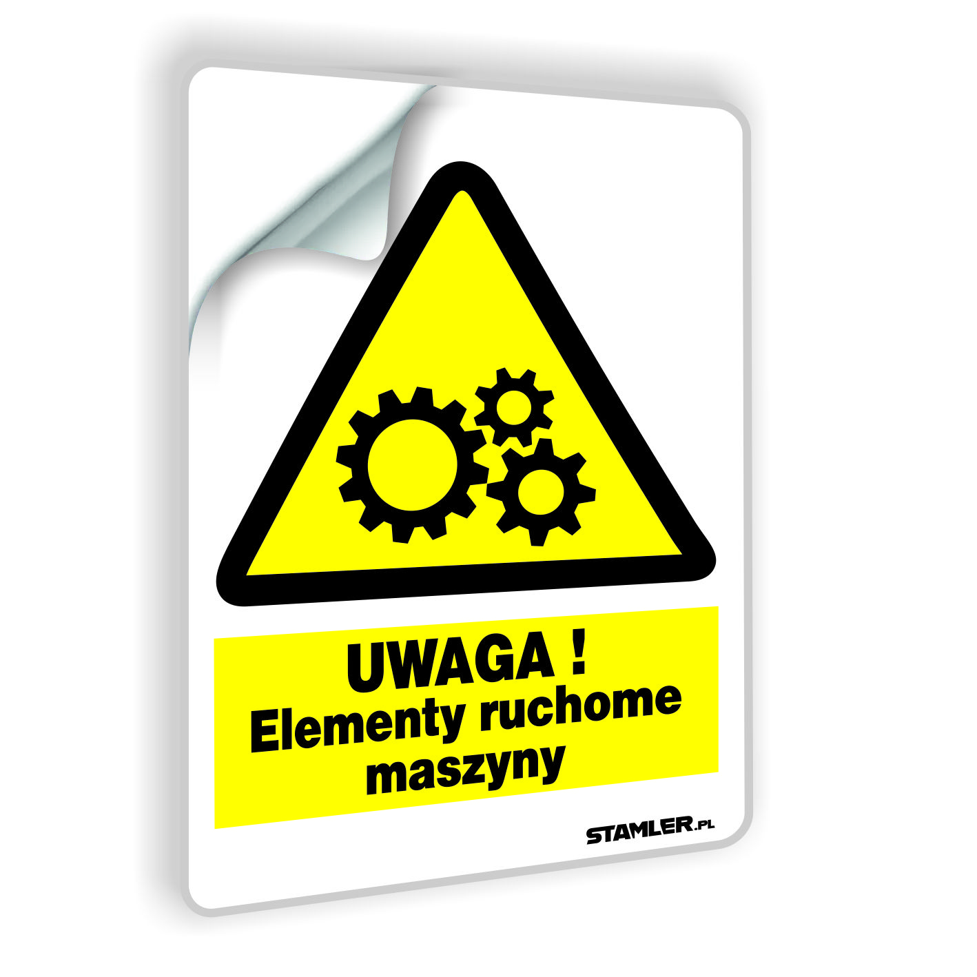 UWAGA ! Elementy ruchome maszyny