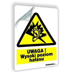 UWAGA! Wysoki poziom hałasu