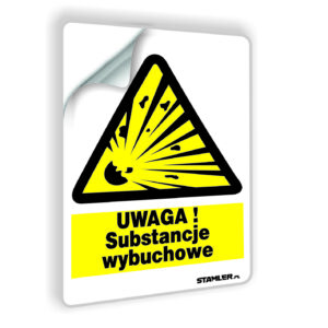 UWAGA! Substancje wybuchowe