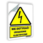 Nie dotykać! Urządzenie elektryczne