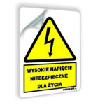 Wysokie napięcie niebezpieczne dla życia