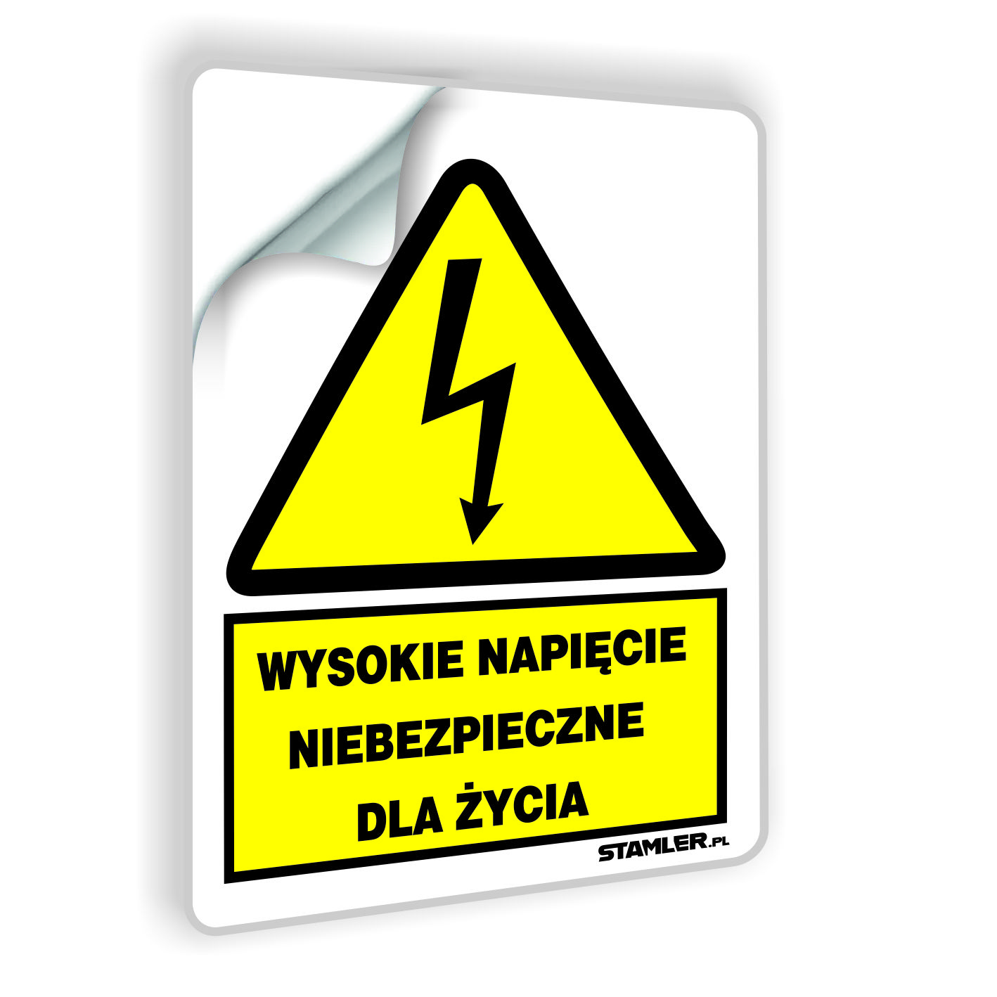 Wysokie napięcie niebezpieczne dla życia