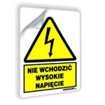 Nie wchodzić wysokie napięcie