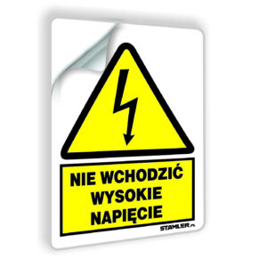 Nie wchodzić wysokie napięcie