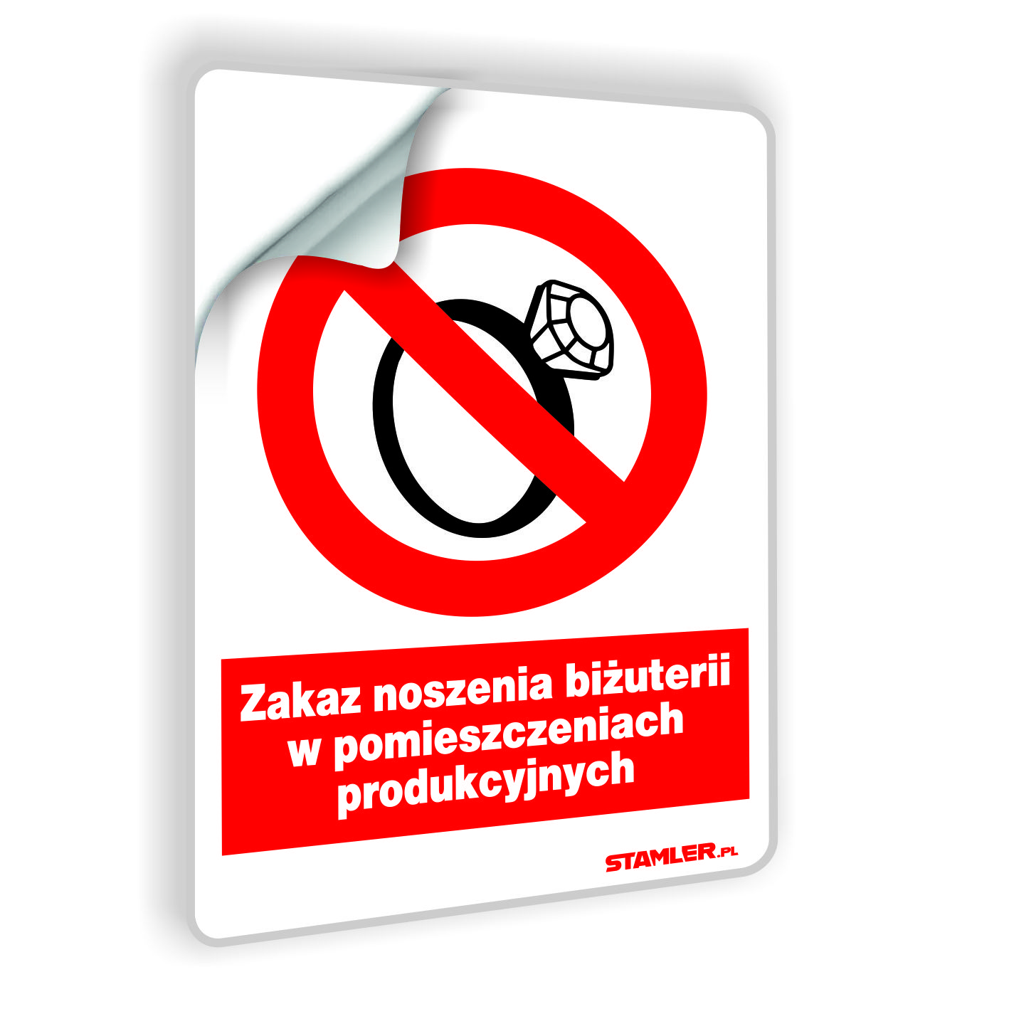 Zakaz noszenia biżuterii w pomieszczeniach produkcyjnych