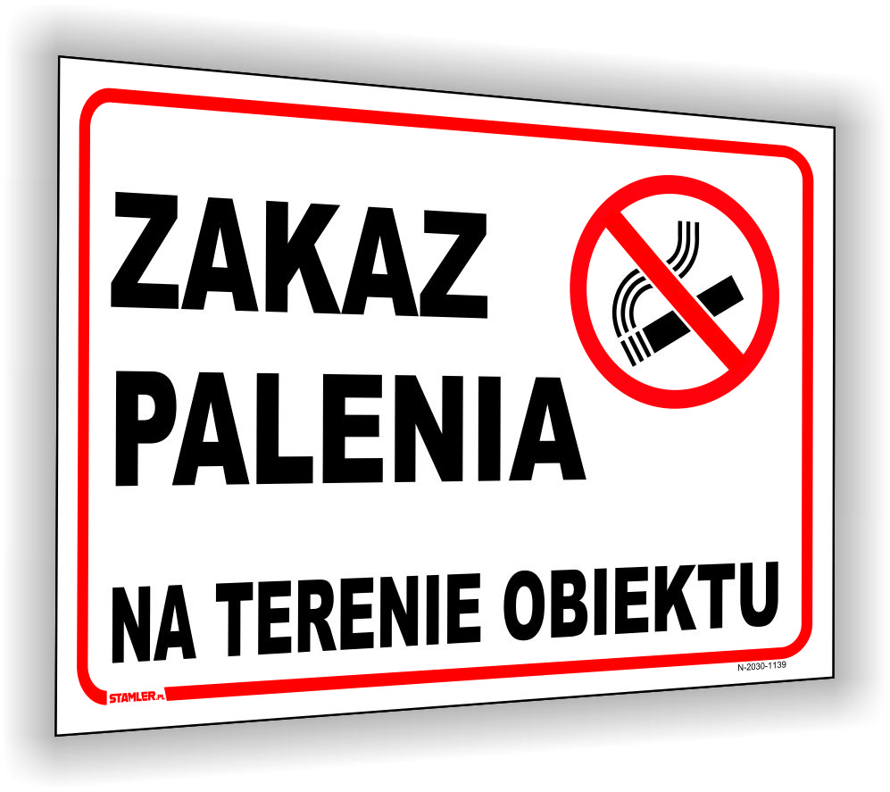 Zakaz palenia na terenie obiektu