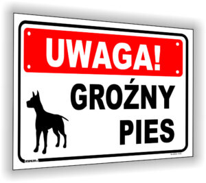 Uwaga! Groźny pies