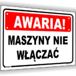 Awaria maszyny nie włączać