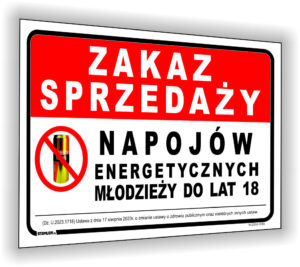 Zakaz sprzedaży napojów energetycznych