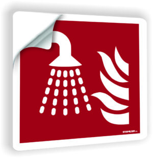 Aplikator mgły wodnej naklejka przeciwpożarowa