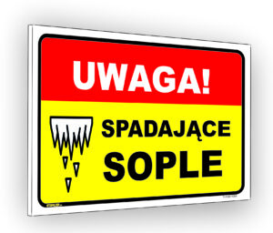 UWAGA! Spadające sople