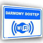 Tabliczka darmowy dostęp WIFI