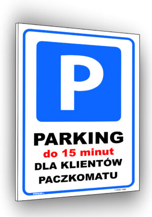 Parking do 15 minut tylko dla klientów paczkomatu