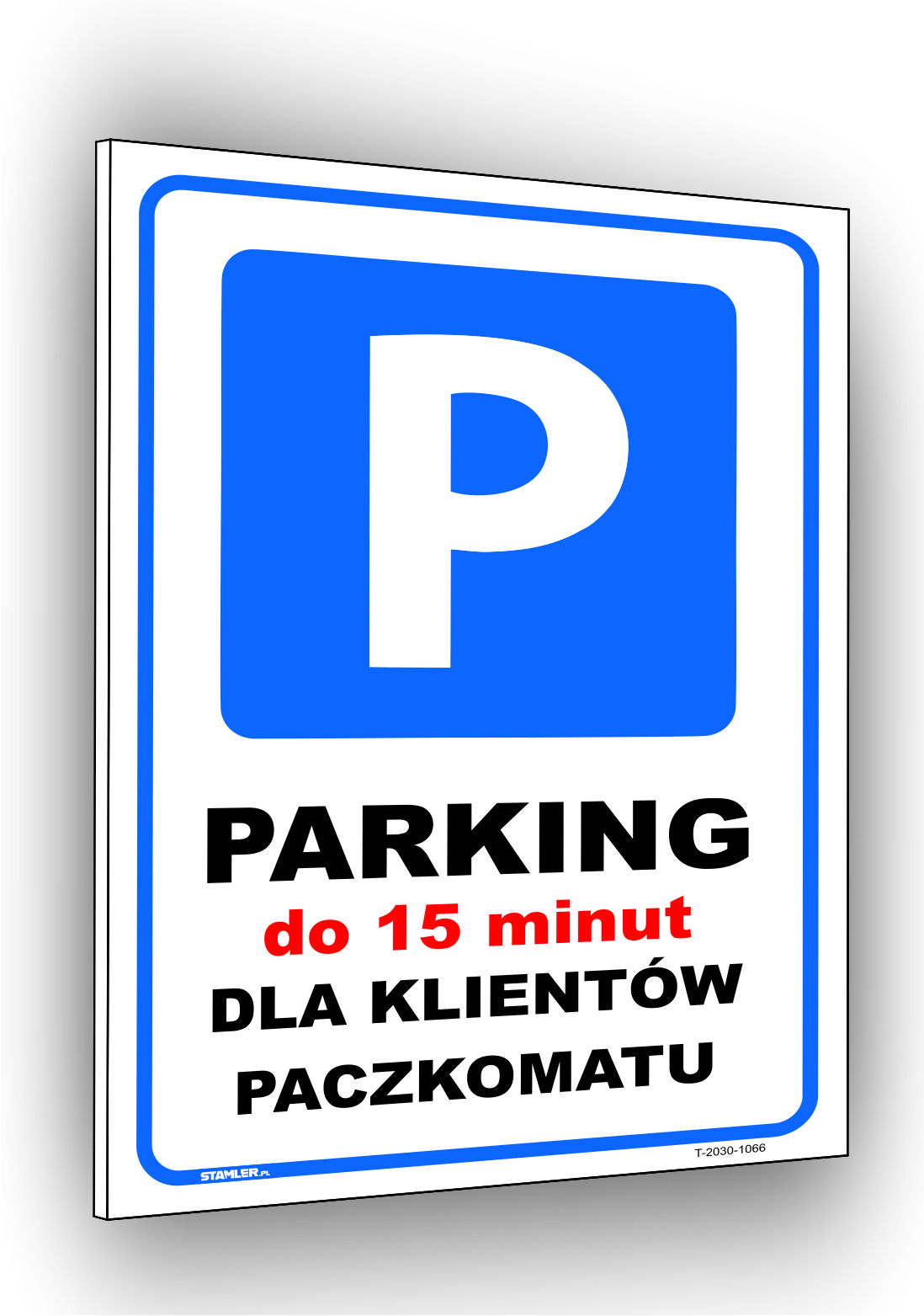 Parking do 15 minut tylko dla klientów paczkomatu