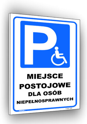 Miejsce postojowe dla osób niepełnosprawnych